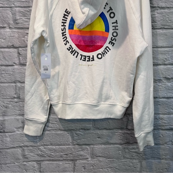Spiritual Gangster Shine Classic Raglan Hoodie Cream Women’s Medium (FLAWED) - Picture 9 of 16